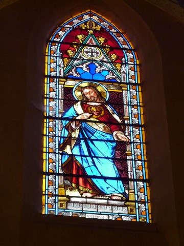 vitrail le Sacré Coeur de Jésus